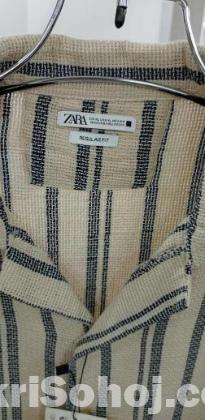 Zara Original Export Half Sleeve Shirt-100% Anglodom Cotton.